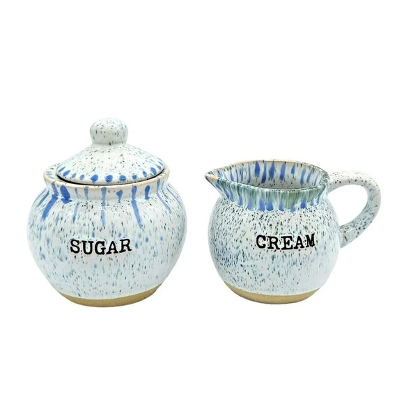 Sugar & Creamer Artisan's Collection by Belle Maison - Picture 3 of 5